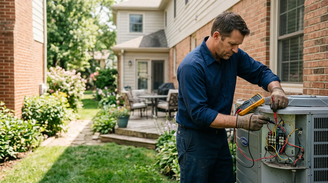 HVAC technician working near Saint Louis, MO